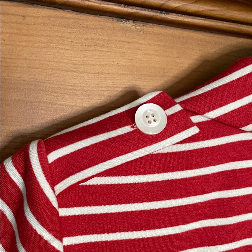 Etcetera Women's Red and White Striped Blazer - Picture 6 of 7